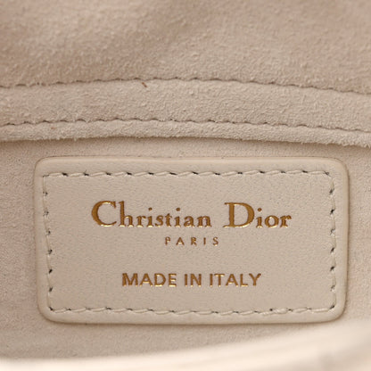 Lambskin Cannage Dioramour Micro Lady D-Joy Latte