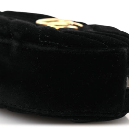 Velvet Matelasse GG Marmont Belt Bag Black 95 38 Black