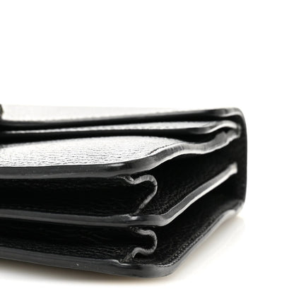 Pebbled Calfskin Small Dionysus Shoulder Bag Black