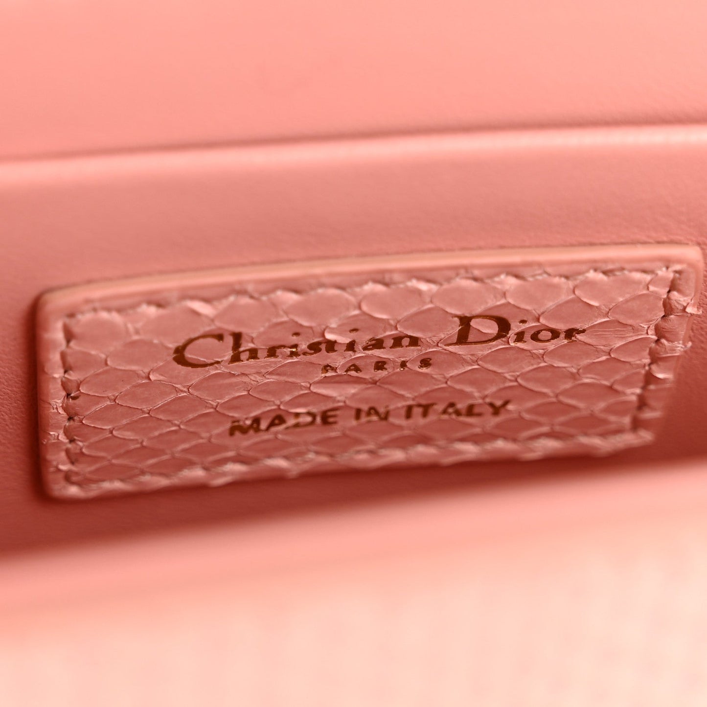Snakeskin 30 Montaigne Box Bag Rose Clair