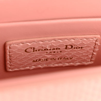 Snakeskin 30 Montaigne Box Bag Rose Clair