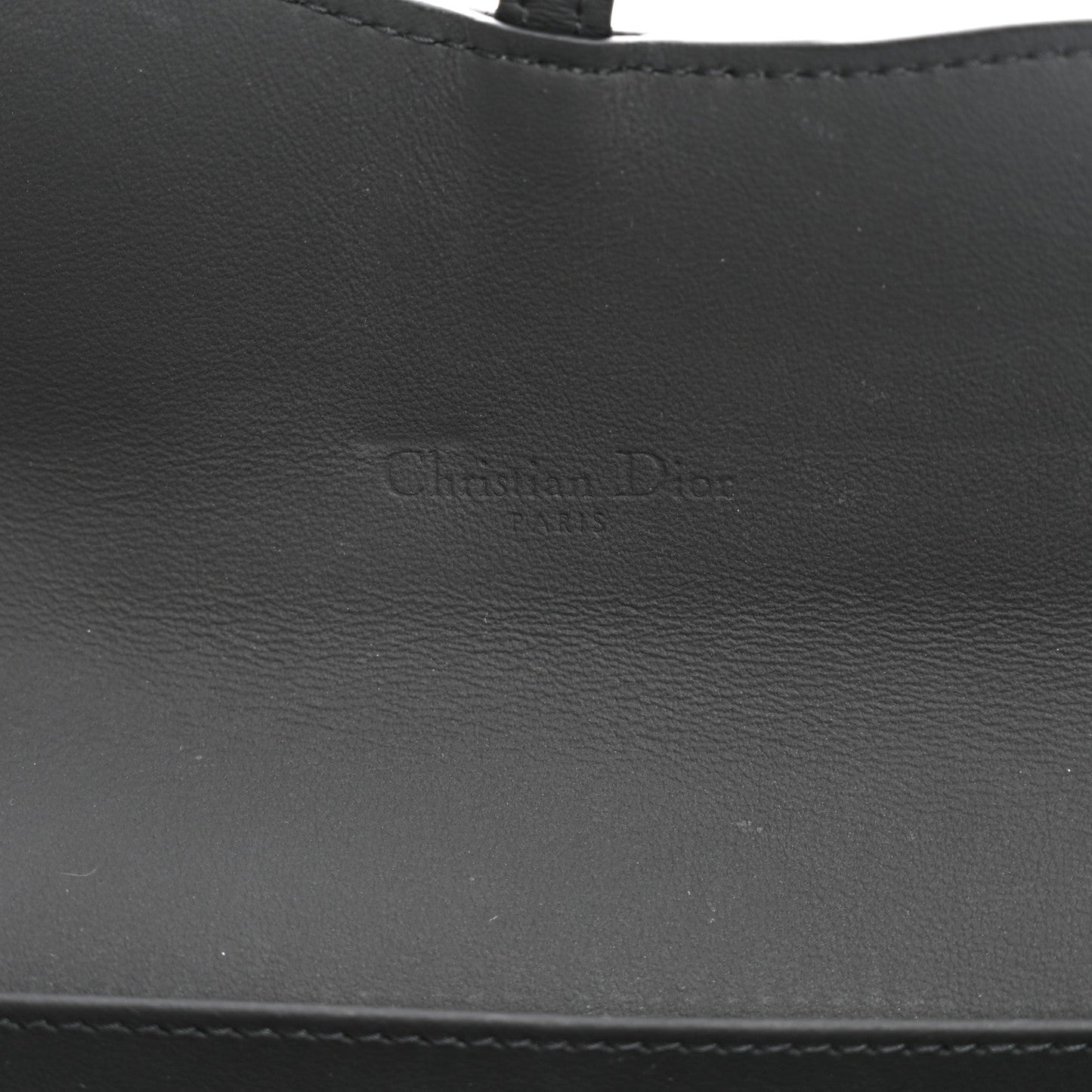 Ultra Matte Calfskin Saddle Chain Wallet Pouch Black