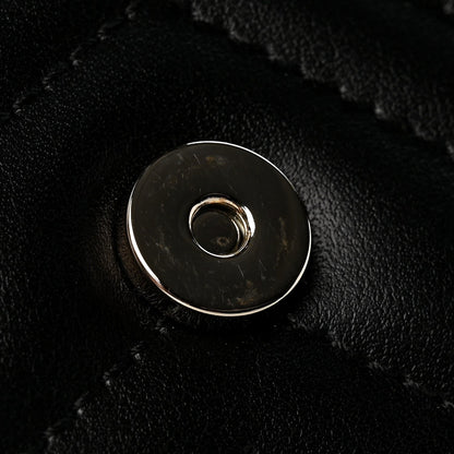 Calfskin Matelasse GG Marmont Chain Wallet Black