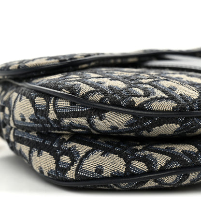 Oblique Mini Saddle Bag Blue