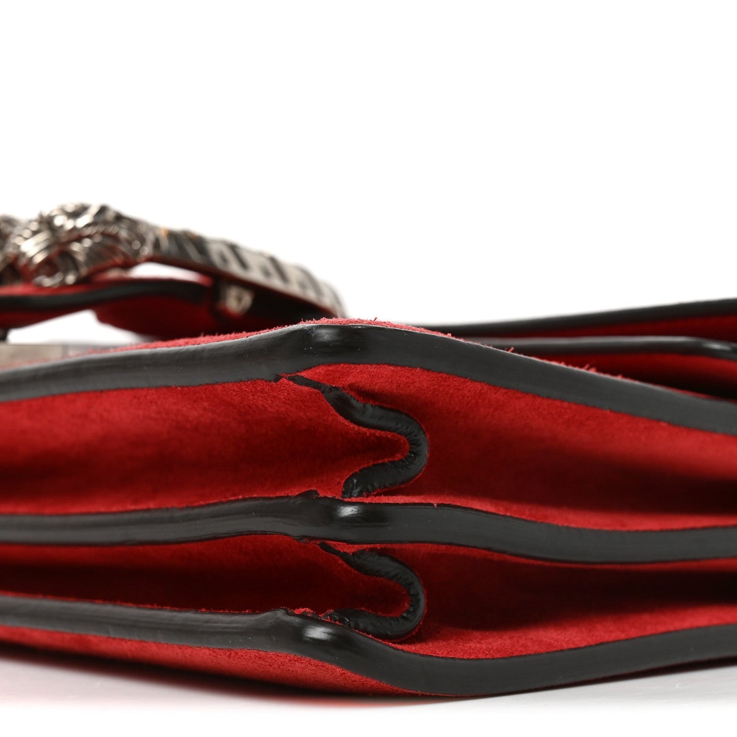 Suede Vitello Velvet Small Dionysus Shoulder Bag Vulcanic Red