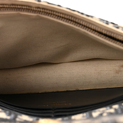 Oblique Saddle Chain Pouch Blue