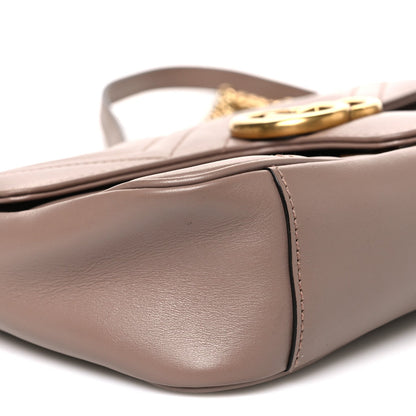 Calfskin Matelasse Small GG Marmont Shoulder Bag Porcelain Rose