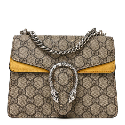 GG Supreme Monogram Mini Dionysus Shoulder Bag Yellow