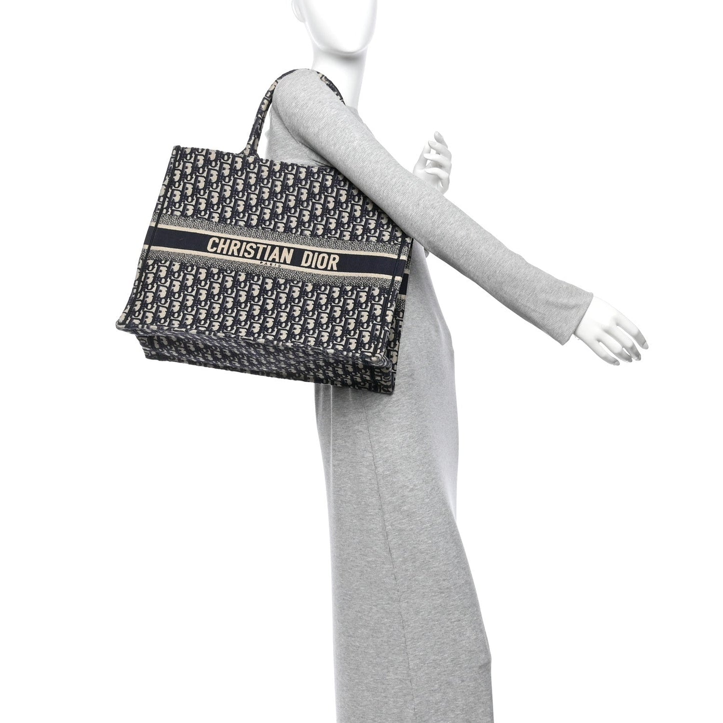 Oblique Large Book Tote Blue Multicolor