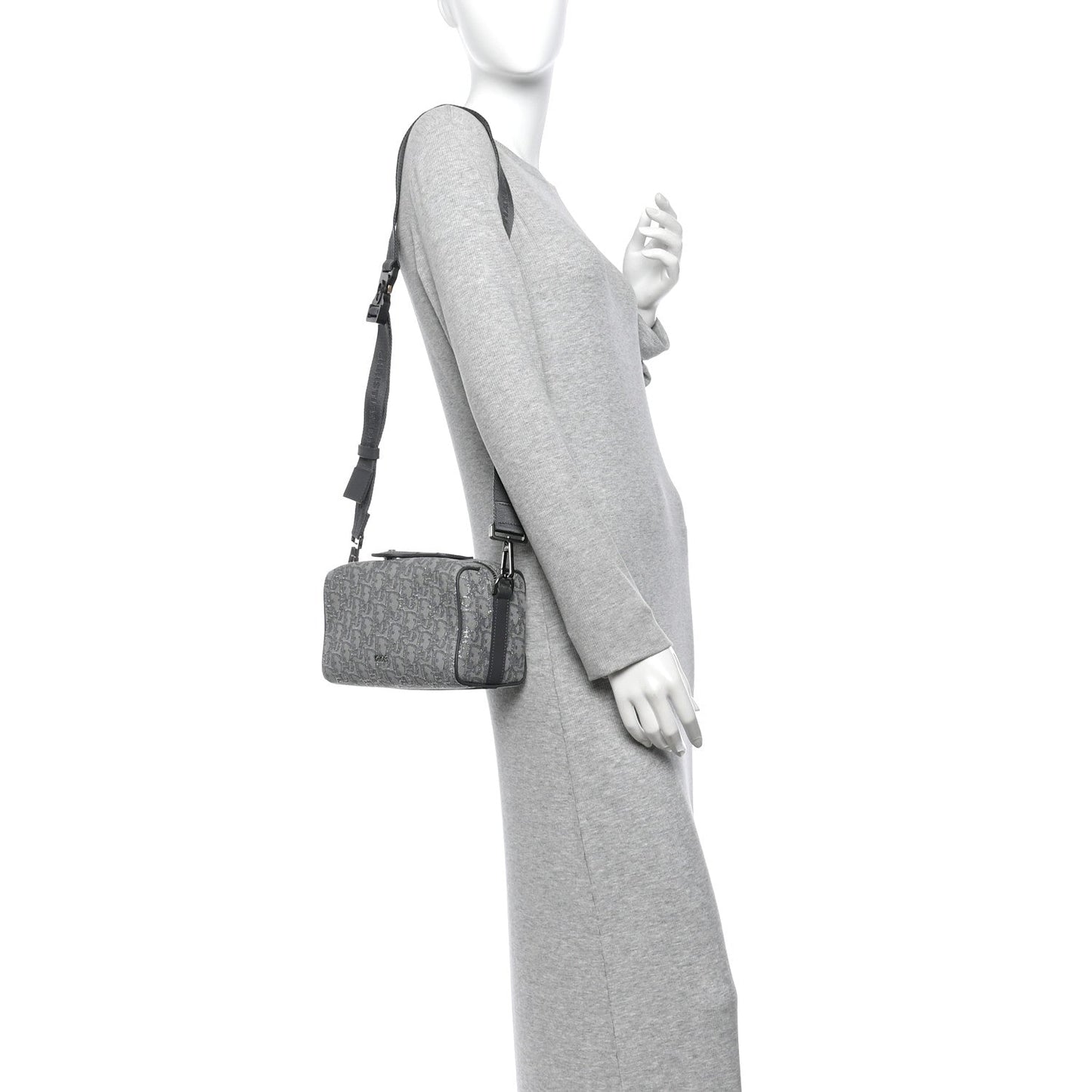 Oblique Jacquard Lingot 22 Bag Silver