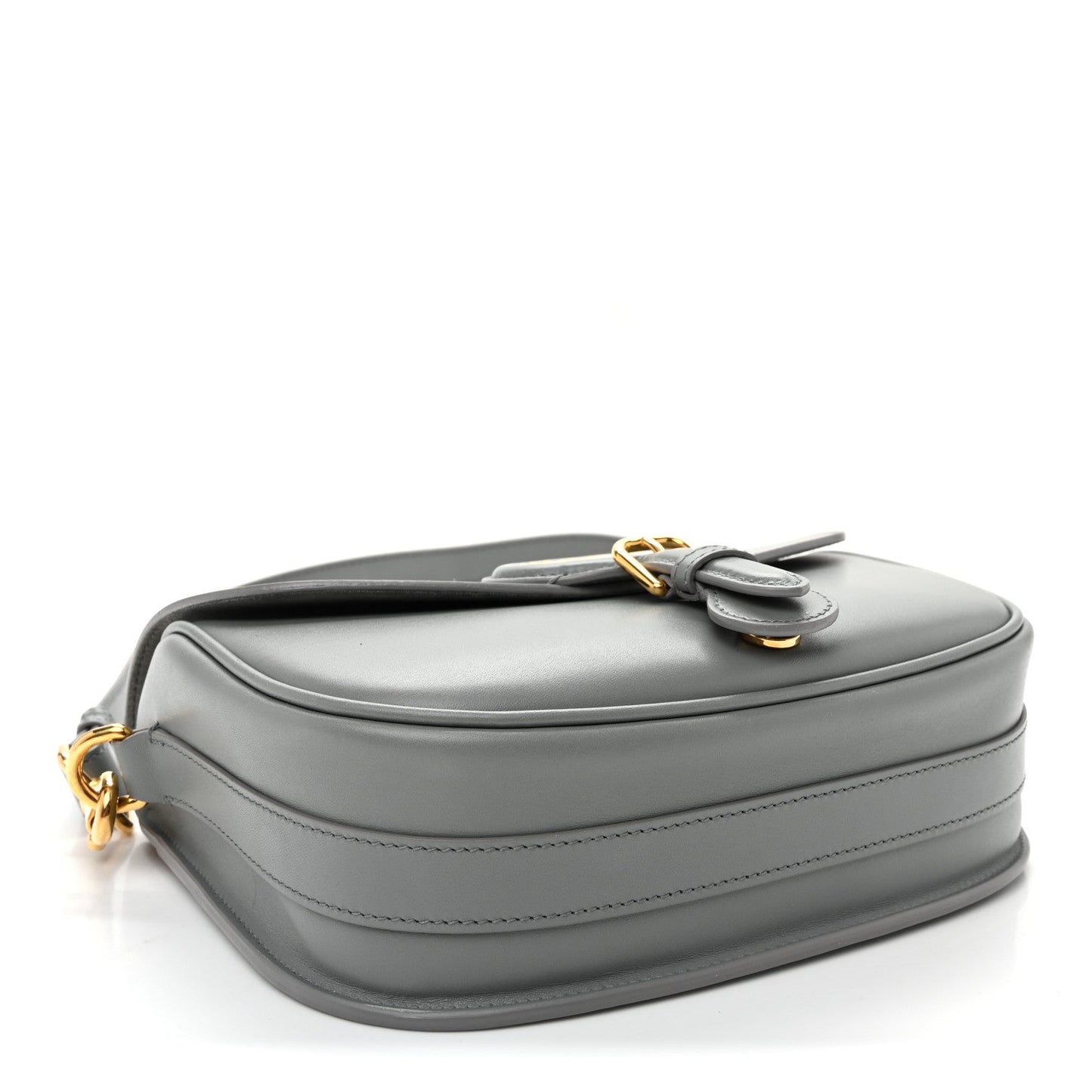 Box Calfskin Medium Bobby Flap Gray