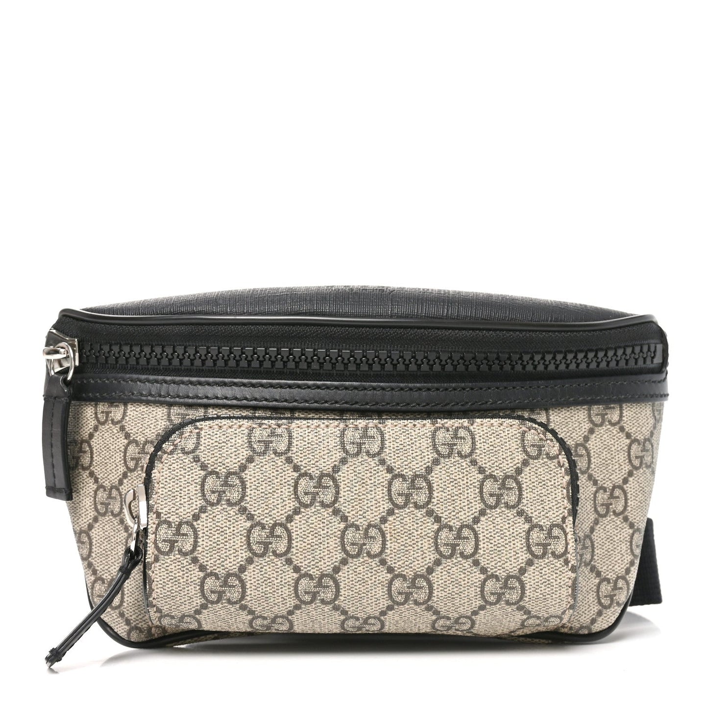 GG Supreme Monogram Belt Bag Black