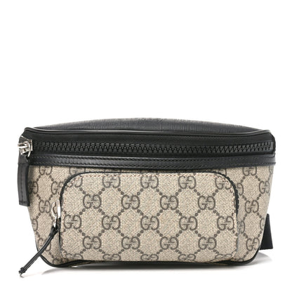 GG Supreme Monogram Belt Bag Black