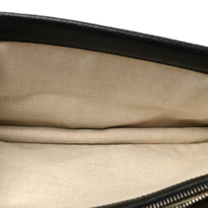 Pebbled Calfskin Small Dionysus Shoulder Bag Black