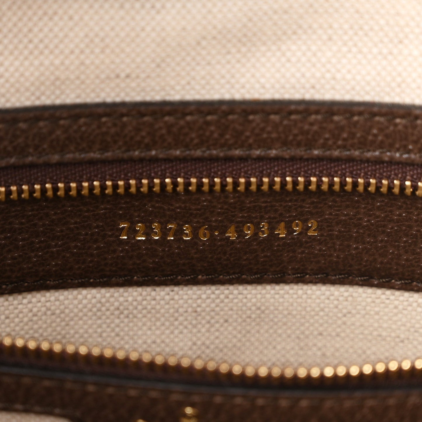 X PALACE Monogram Jumbo GG Textured Dollar Calfskin Web Medium Ophidia Shopping Tote Camel Ebony