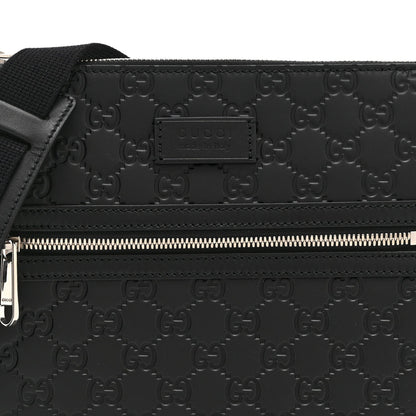 Guccissima Signature Small Messenger Bag Black