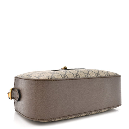 GG Supreme Monogram Web Neo Vintage Shoulder Bag Beige New Acero Crop