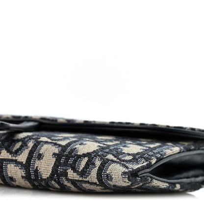 Oblique Small Saddle Chain Pouch Blue