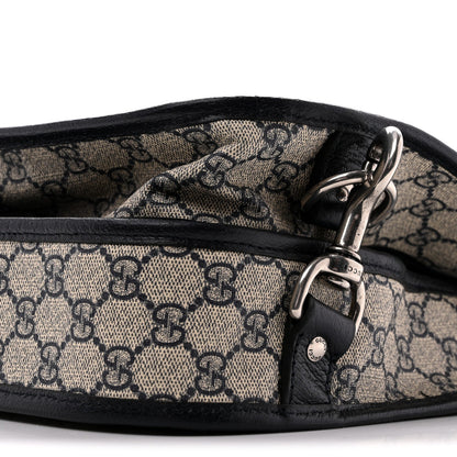 GG Supreme Monogram Web Savoy Garment Bag Beige Blue