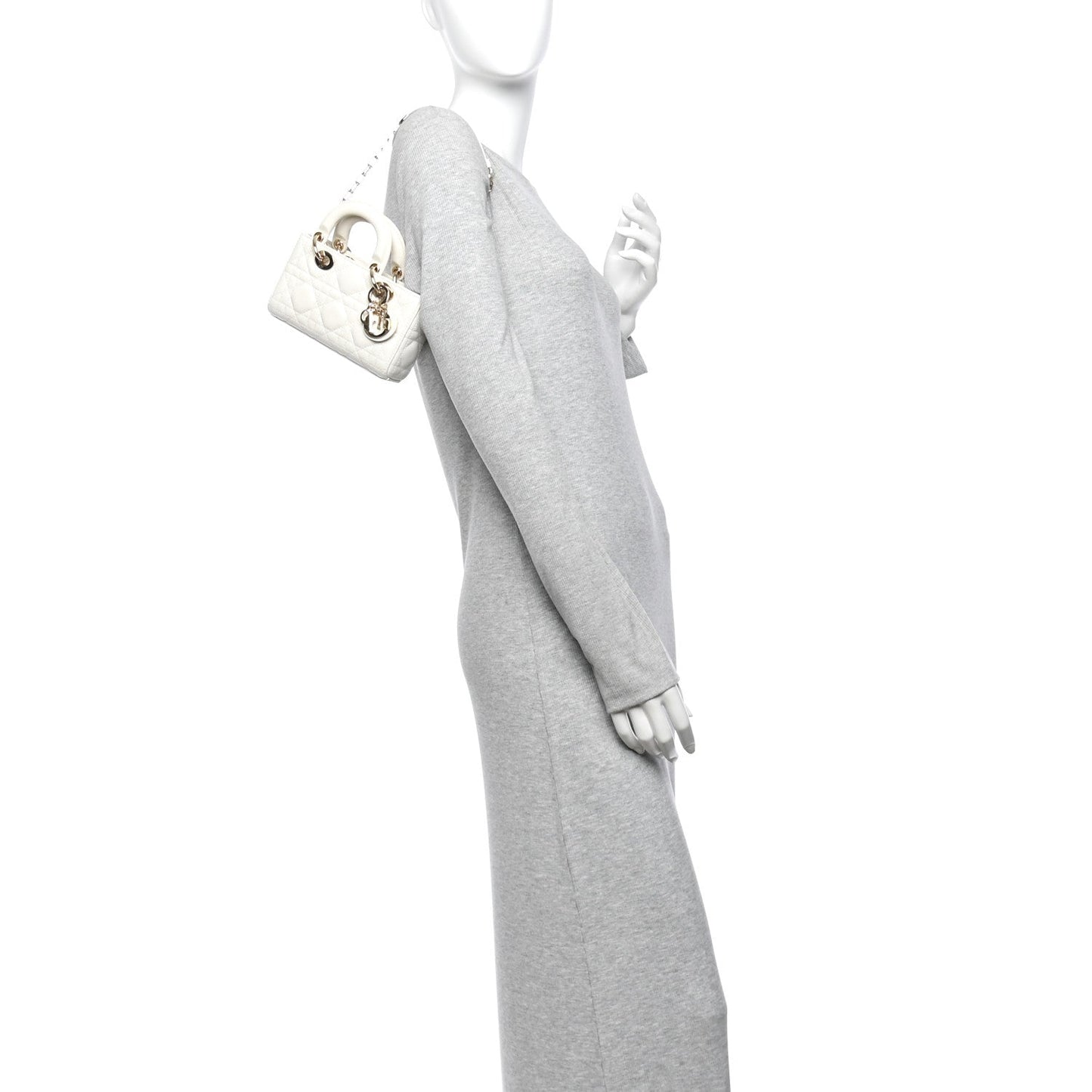 Lambskin Cannage Micro Lady D-Joy Latte