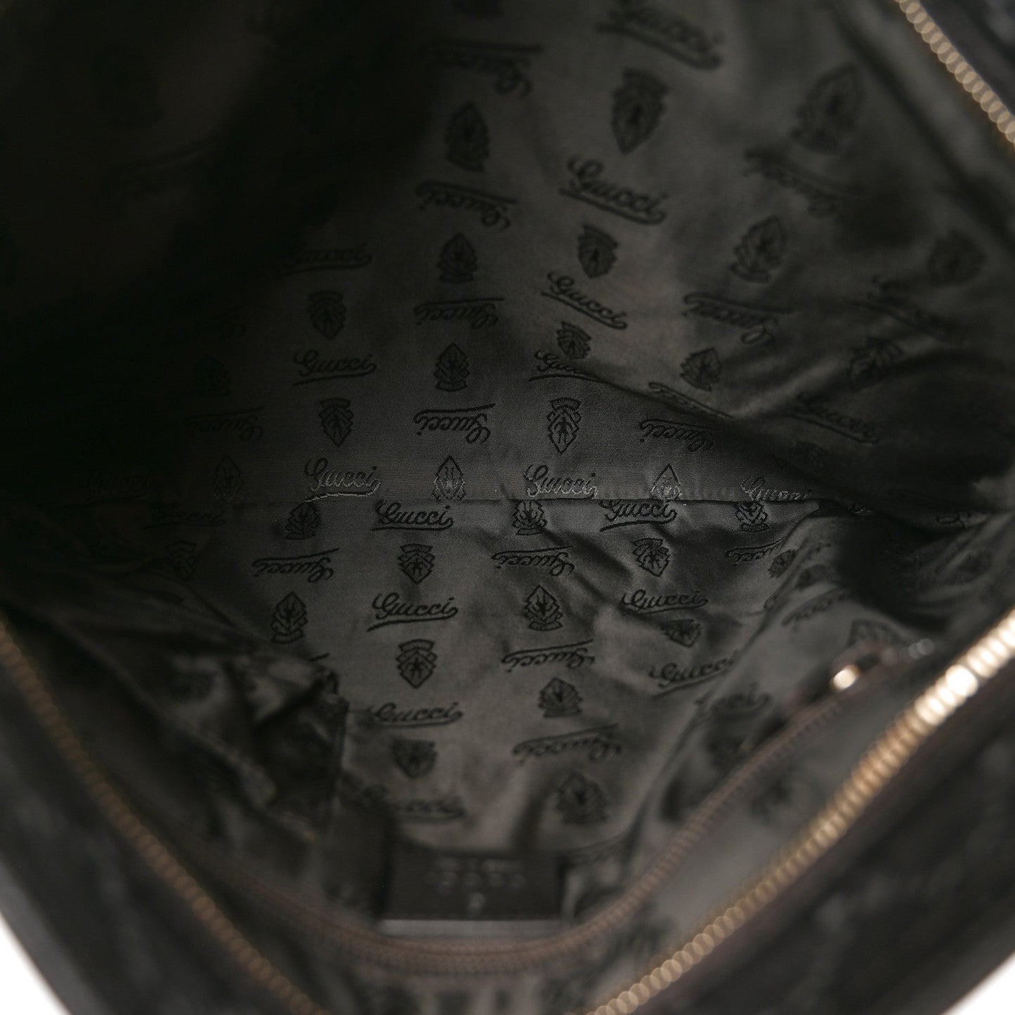Guccissima Medium Flat Messenger Bag Black