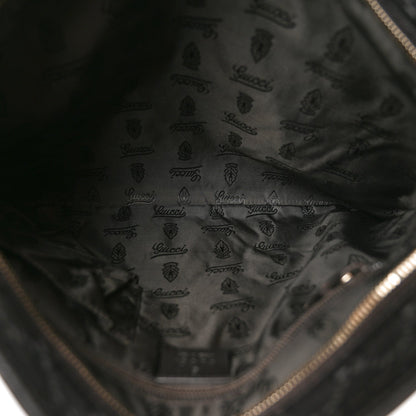 Guccissima Medium Flat Messenger Bag Black