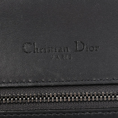 Metallic Patent Micro-Cannage Medium Diorama Flap Bag Onyx Black