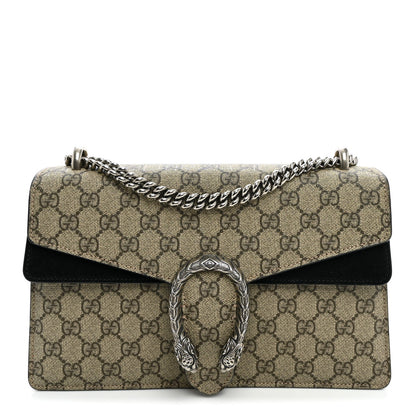 GG Supreme Monogram Small Dionysus Shoulder Bag Black