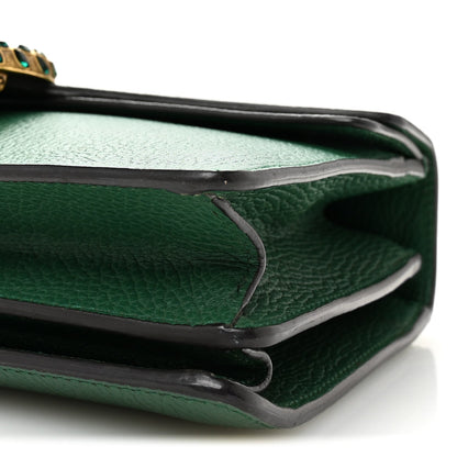 Pebbled Calfskin Small Dionysus Shoulder Bag Emerald