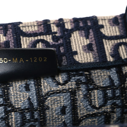 Oblique Medium Book Tote Blue Multicolor