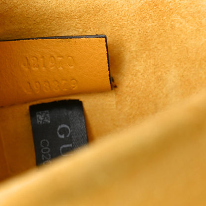 GG Supreme Monogram Mini Dionysus Shoulder Bag Yellow