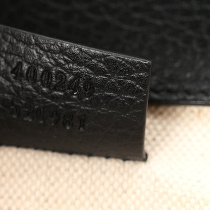 Pebbled Calfskin Small Dionysus Shoulder Bag Black