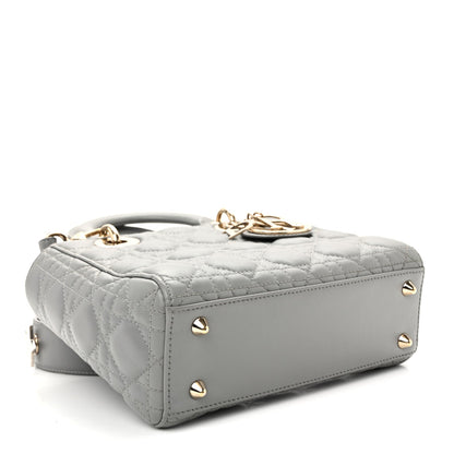 Lambskin Cannage Small My ABCDior Lady Dior Grey