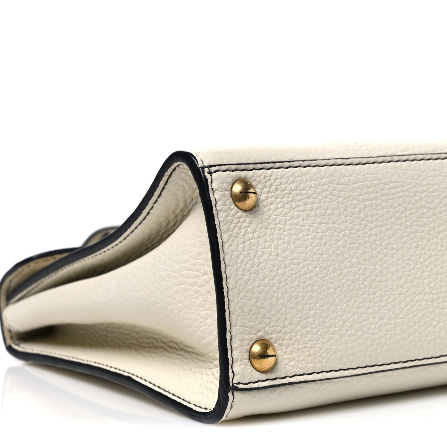 Calfskin Dioraddict Top Handle White