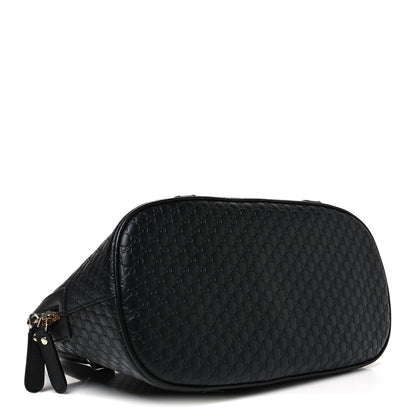 Microguccissima Medium Dome Bag Black
