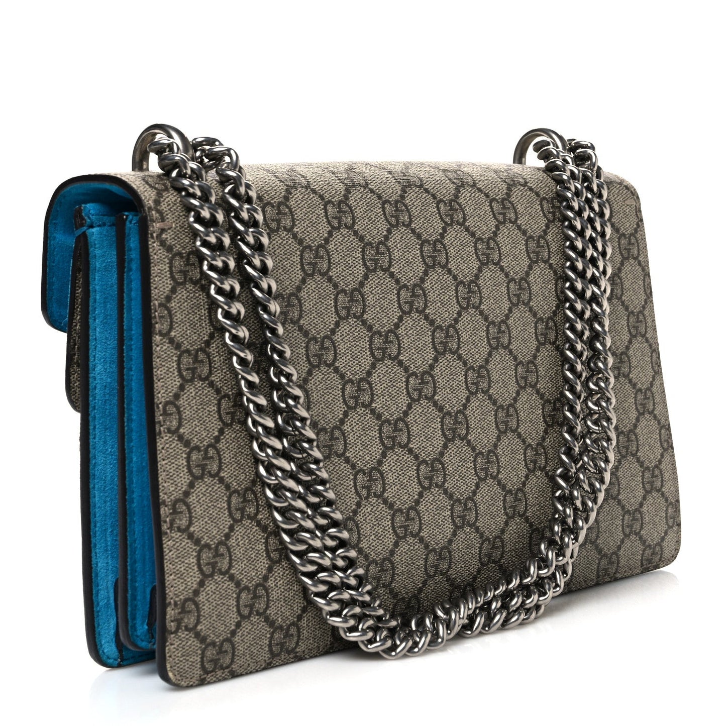 GG Supreme Monogram Small Dionysus Shoulder Bag Bright Turquoise
