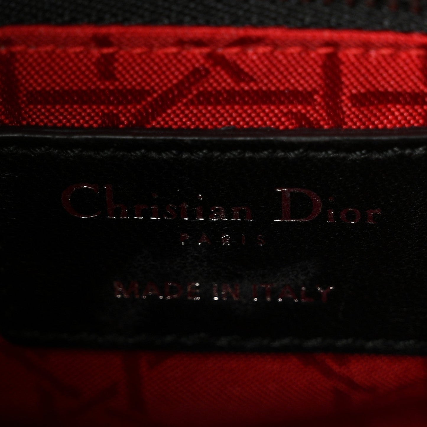 Lambskin Cannage Mini Lady Dior Black