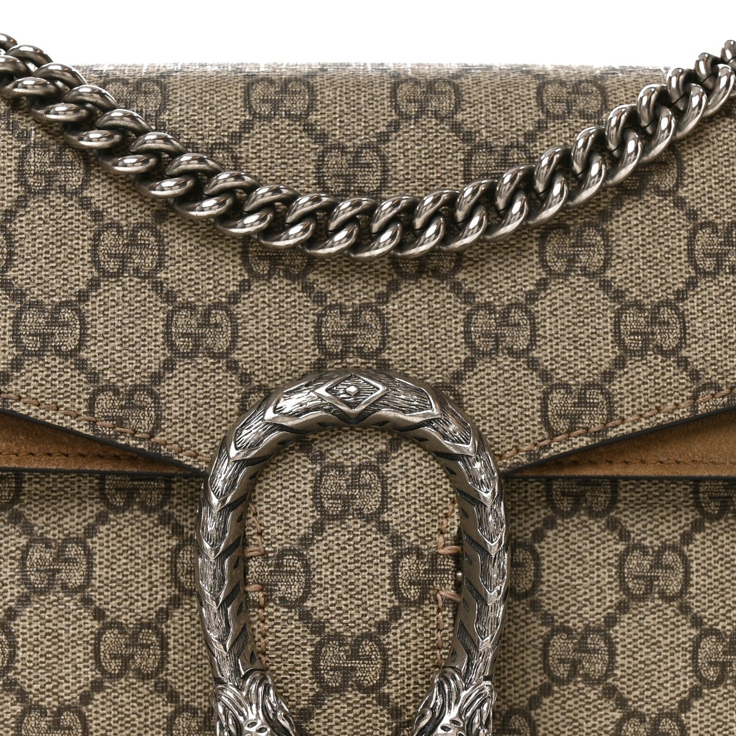 GG Supreme Monogram Small Dionysus Shoulder Bag Taupe