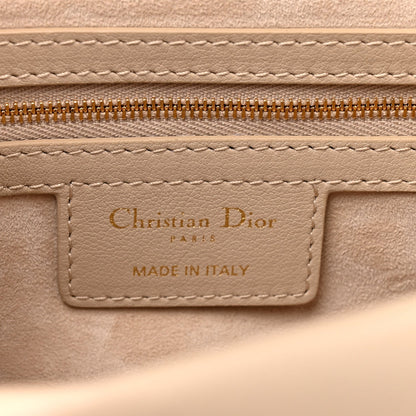 Lambskin Cannage Small Jolie Top Handle Bag Powder Beige Latte