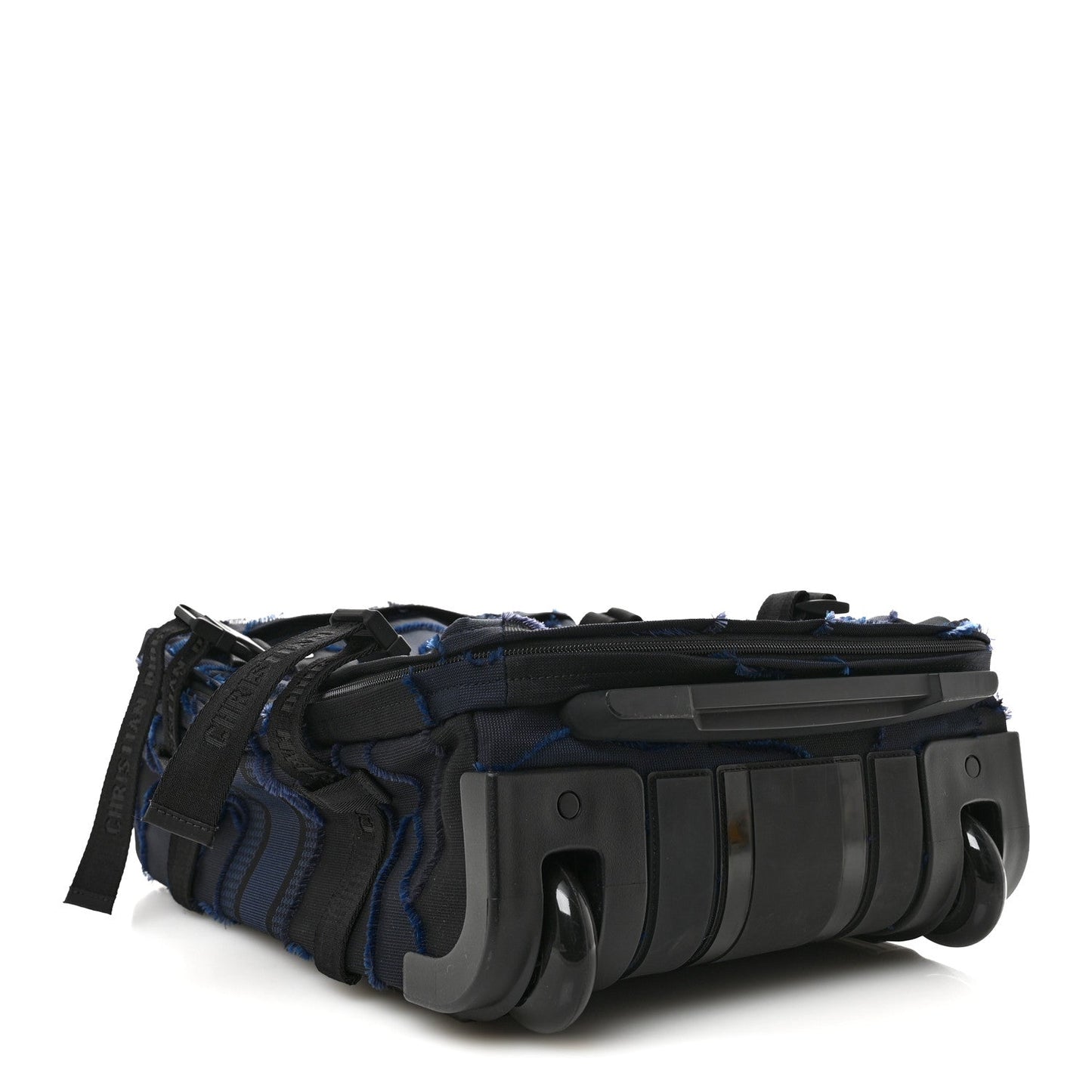 Canvas Small Diortravel Suitcase Blue Multicolor