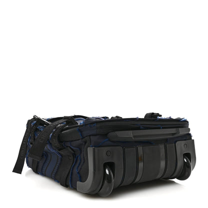 Canvas Small Diortravel Suitcase Blue Multicolor