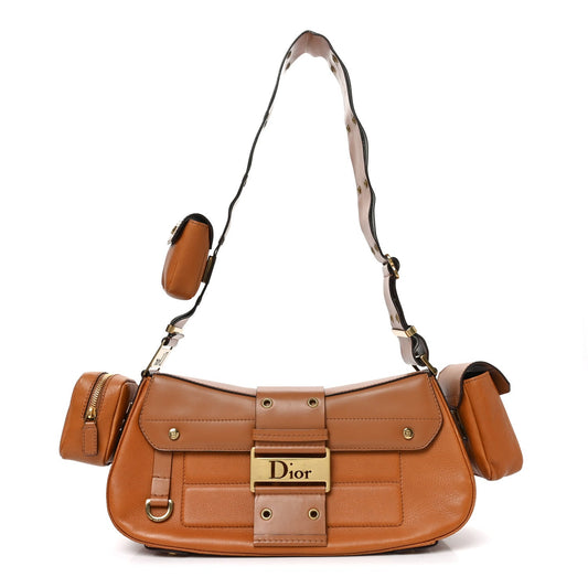 Calfskin Street Chic Columbus Ave Bag Tan