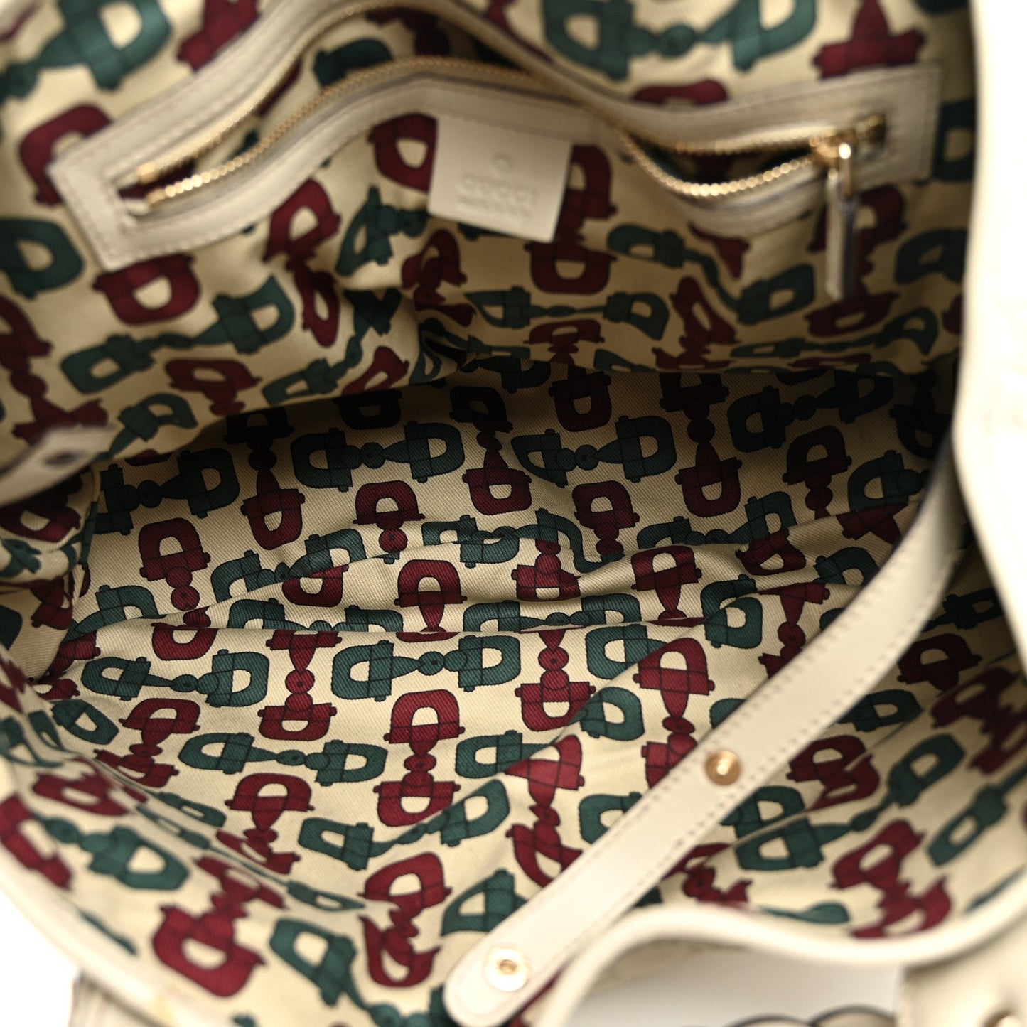 Guccissima Small Pelham Shoulder Bag Off White