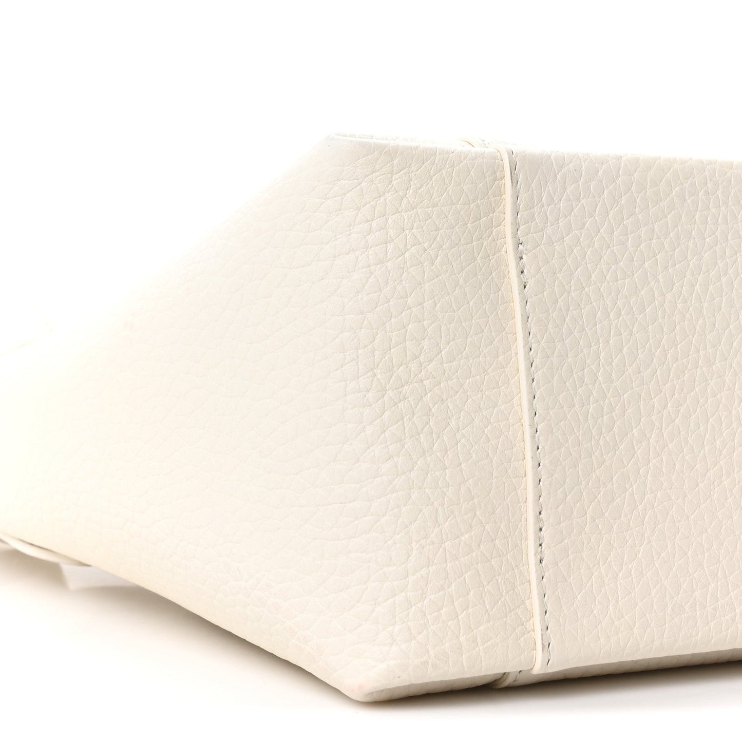 Calfskin Medium Signature Bucket Bag Latte