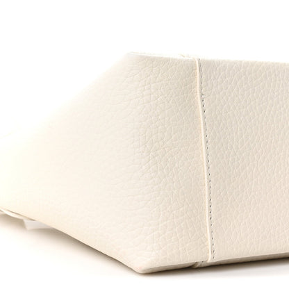 Calfskin Medium Signature Bucket Bag Latte