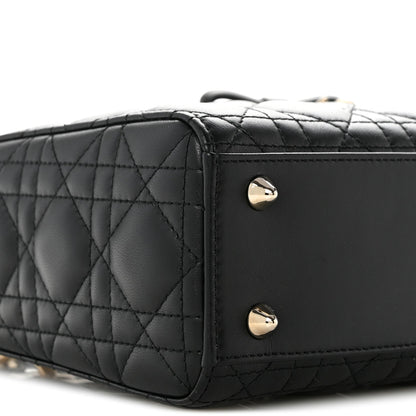 Lambskin Cannage Small Lady Dior Black