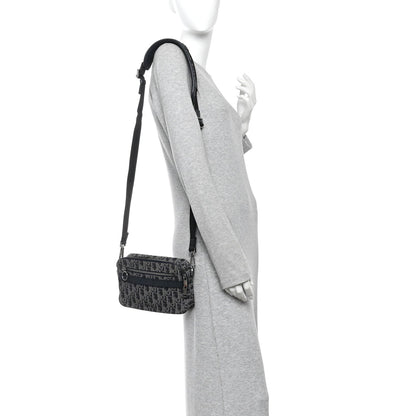 HOMME Oblique Jacquard Safari Messenger Navy Blue