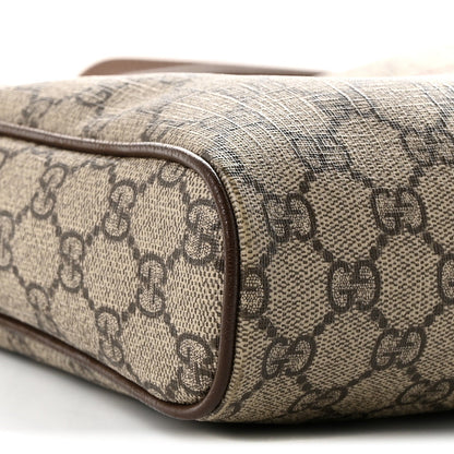 GG Supreme Monogram Web Medium Ophidia Messenger Bag Brown