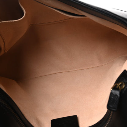 Calfskin Matelasse Medium GG Marmont Shoulder Bag Black