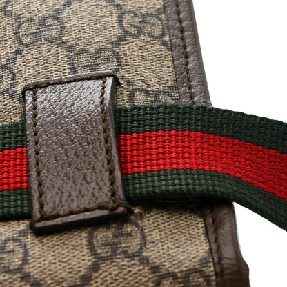 GG Supreme Monogram Neo Vintage Web Belt Bag Brown